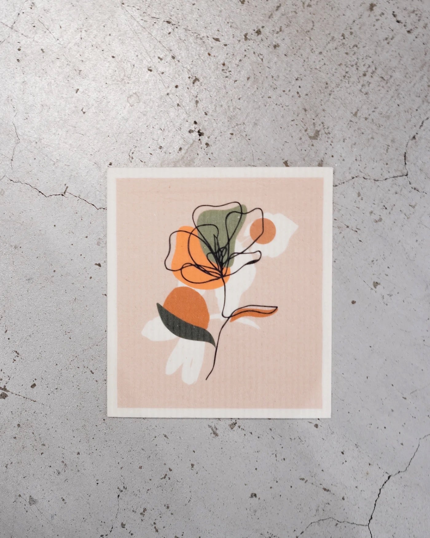 土に還るセルロースふきん 【pink】FLOWER /【beige】BOHO /【green】BOTANICAL
