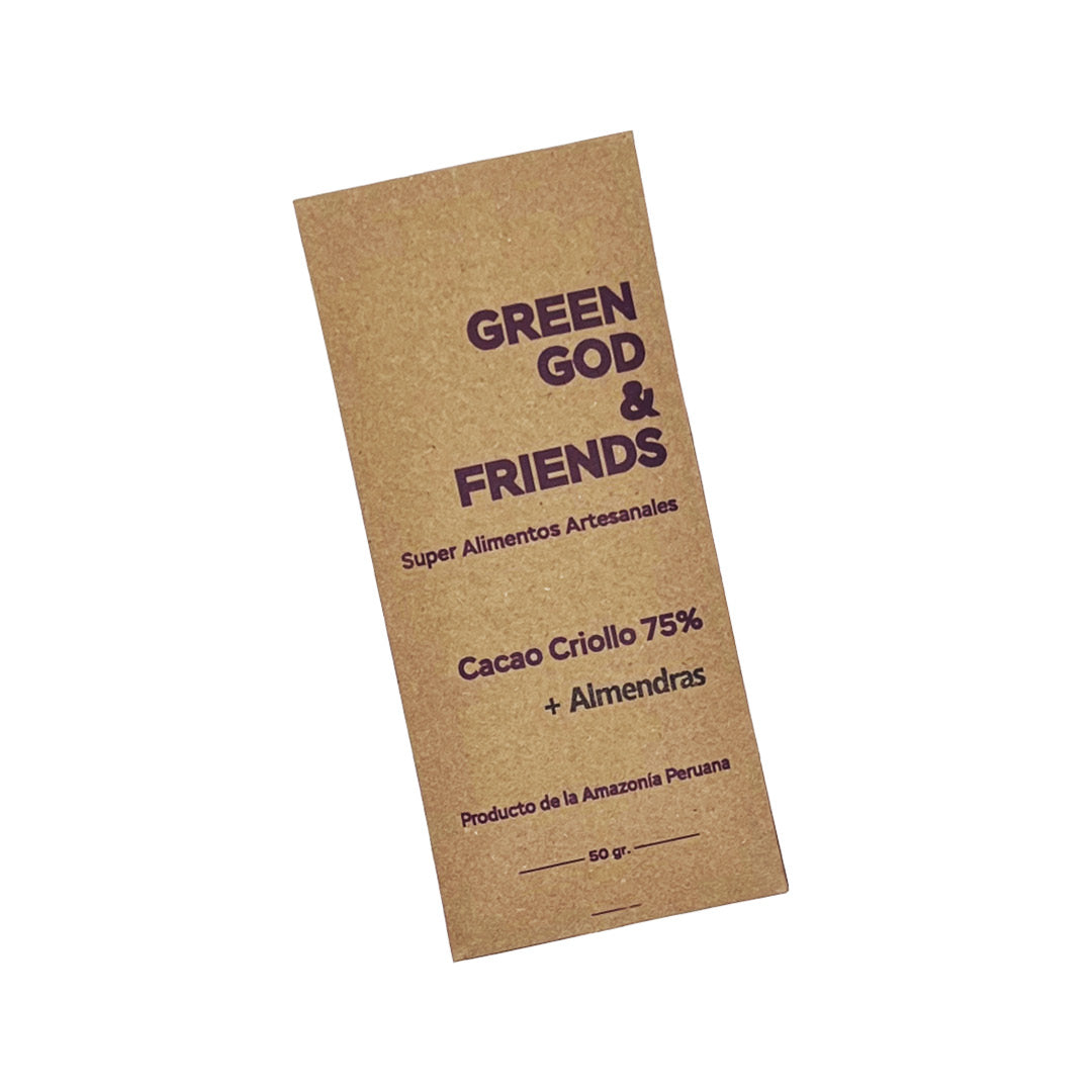 GREEN GOD & FRIEND Chocolate Bar(75%)