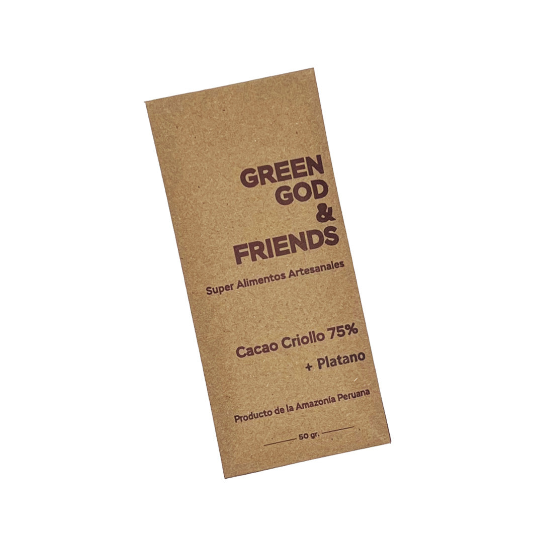 GREEN GOD & FRIEND Chocolate Bar(75%)