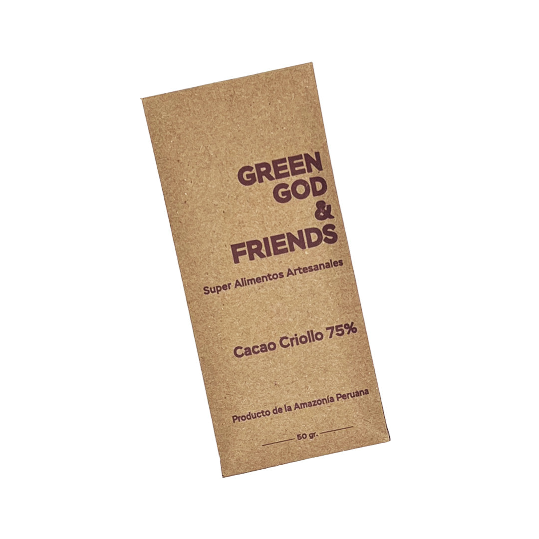 GREEN GOD & FRIEND Chocolate Bar(75%)