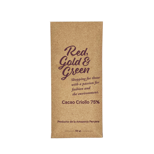 Red, Gold & Green Chocolate Cacao Criollo 75% プレーン