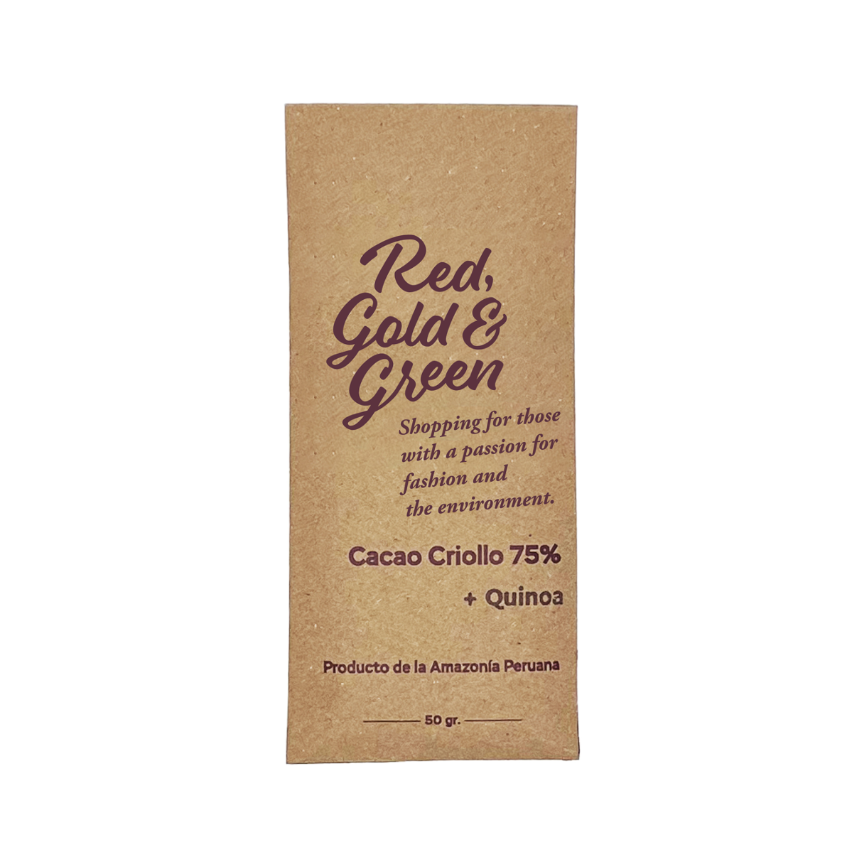 Red, Gold & Green Chocolate Cacao Criollo 75% + Quinoa / キヌア