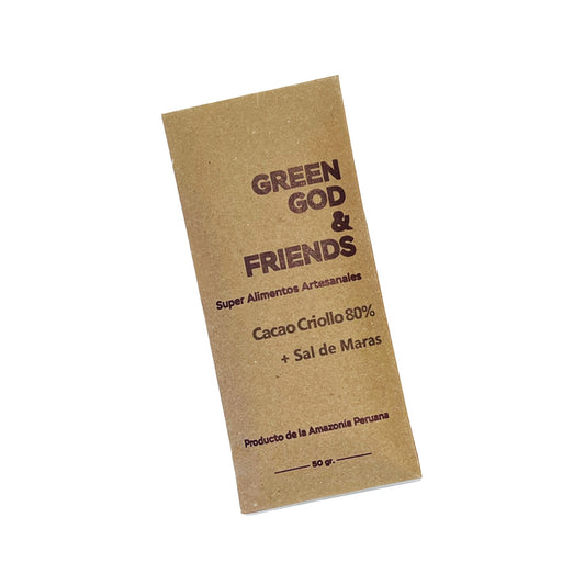 GREEN GOD & FRIEND Chocolate Bar（80%）